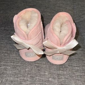 Pink baby girl UGG boots